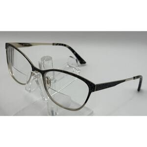 Kay Unger K213 BLK 55□17 145 Women’s Eyeglasses Black Gold Glitter Frame